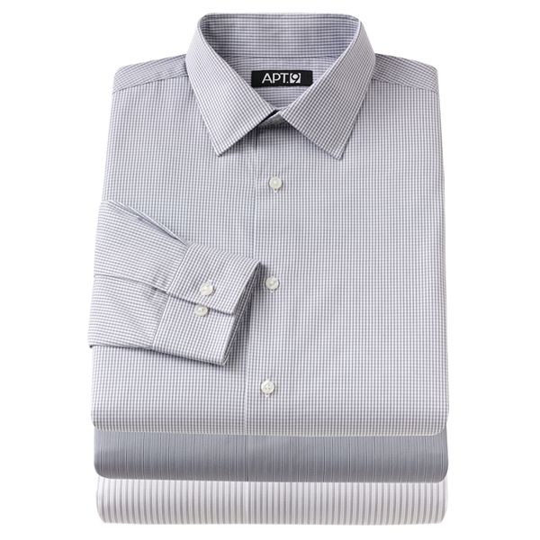 Apt. 9® SlimFit Patterned SpreadCollar Dress Shirt