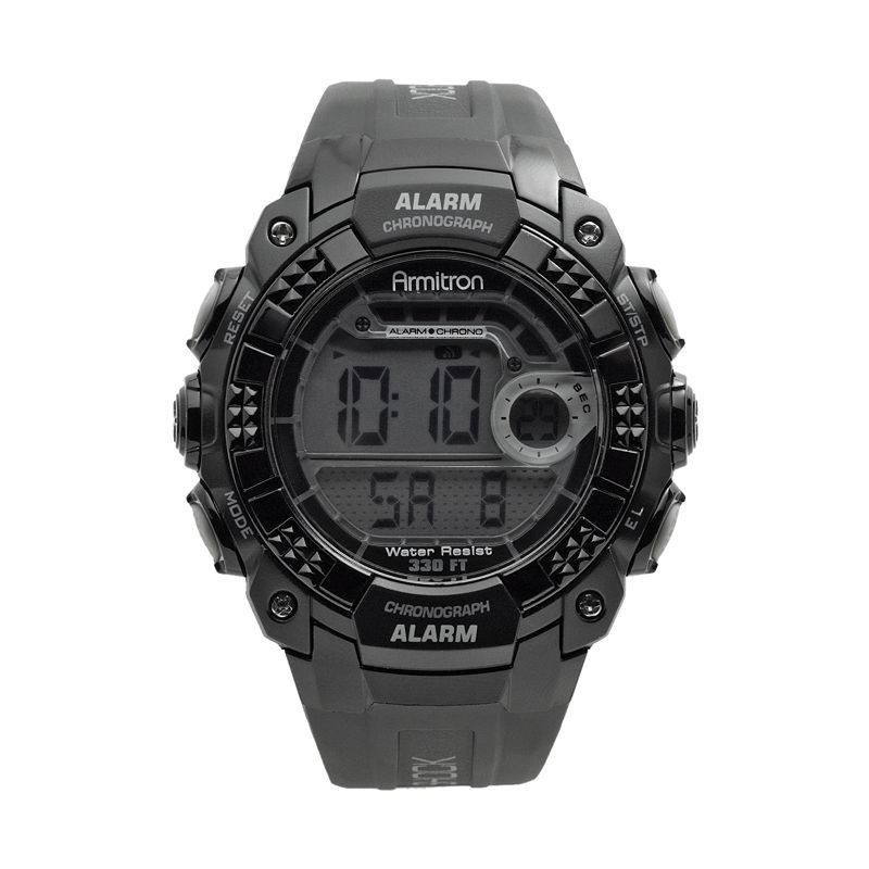 Armitron Men's Digital Watch - 40/8209BLK, Size: Large, Grey