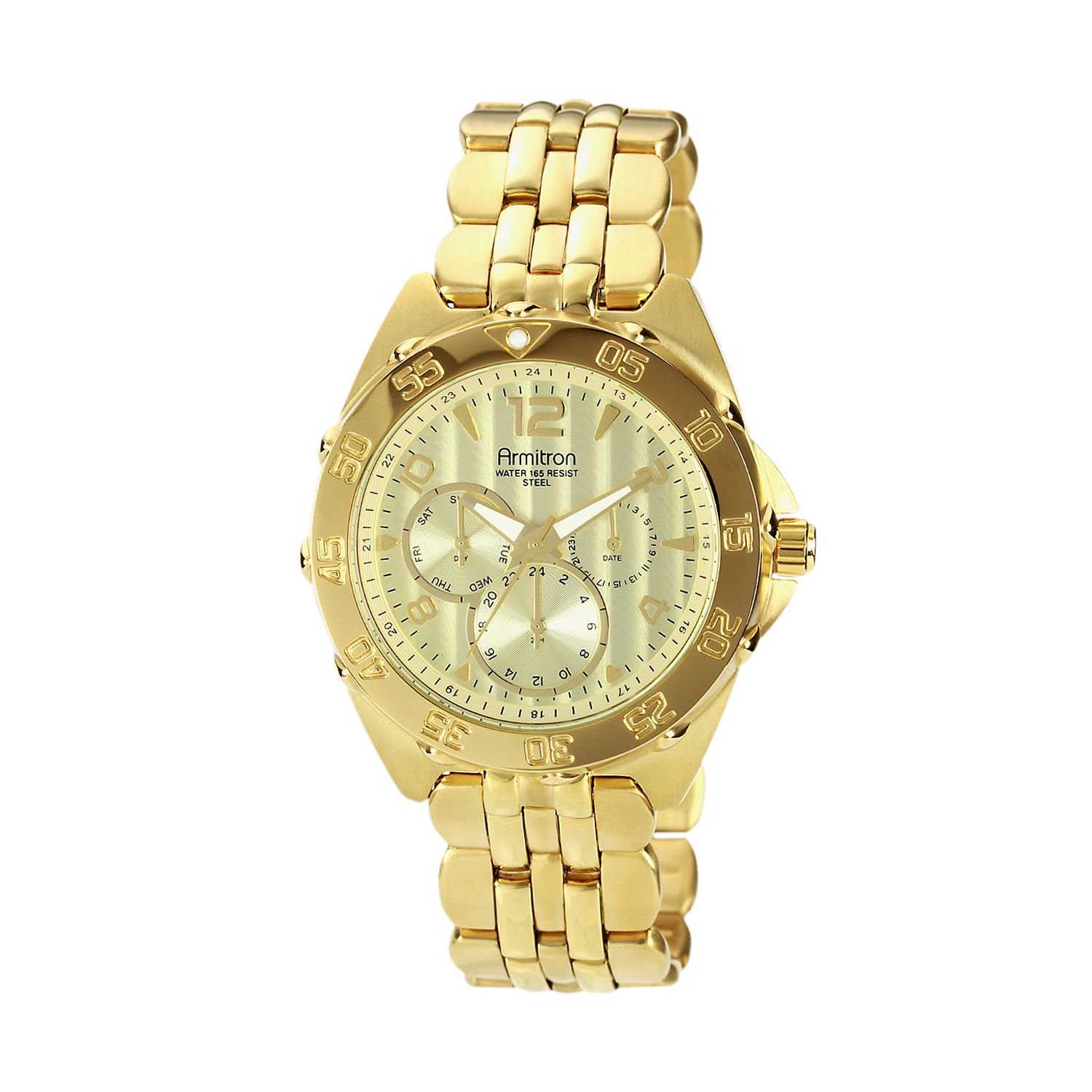 armitron men's gold watch