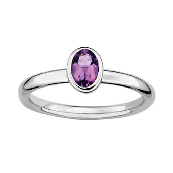 Stacks & Stones Sterling Silver Amethyst Stack Ring