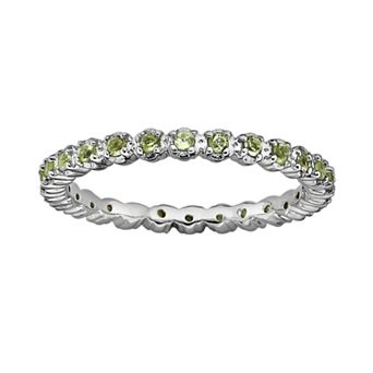 Stacks & Stones Sterling Silver Peridot Stack Ring