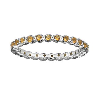 Stacks & Stones Sterling Silver Citrine Stack Ring