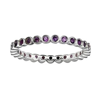 Stacks & Stones Sterling Silver Amethyst Stack Ring