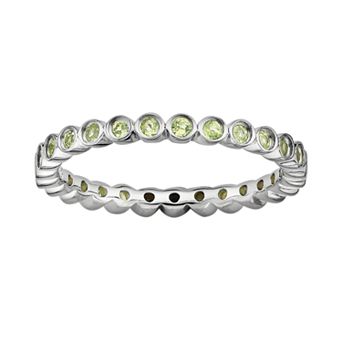 Stacks & Stones Sterling Silver Peridot Stack Ring