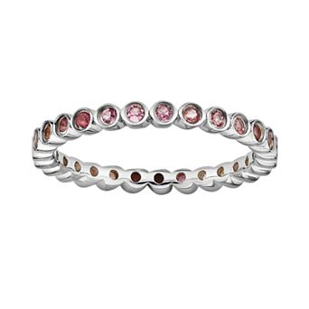 Stacks & Stones Sterling Silver Pink Tourmaline Stack Ring