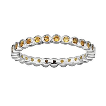 Stacks & Stones Sterling Silver Citrine Stack Ring