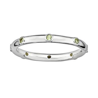 Stacks & Stones Sterling Silver Peridot Stack Ring