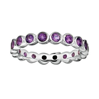 Stacks & Stones Sterling Silver Amethyst Stack Ring