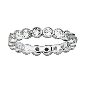 Stacks & Stones Sterling Silver White Topaz Stack Ring