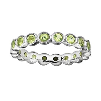 Stacks & Stones Sterling Silver Peridot Stack Ring