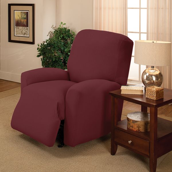 Sanctuary Box Cushion Large Soft Durable Jersey Recliner Slipcover – Red -  Bargains and Buyouts