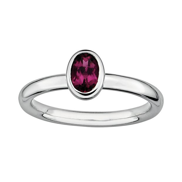 Purple Rhodolite Garnet Stackable Ring | Burton's