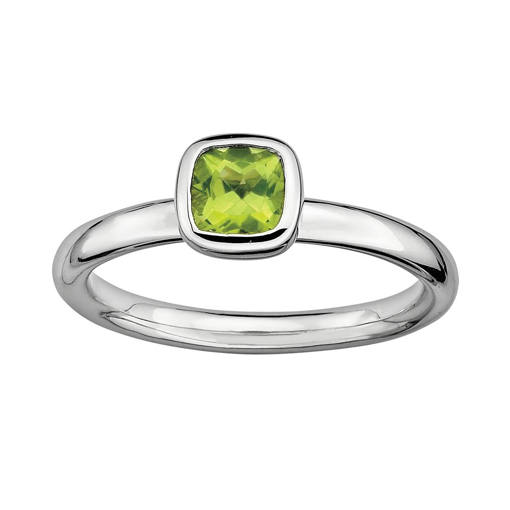 Stacks & Stones Sterling Silver Peridot Stack Ring