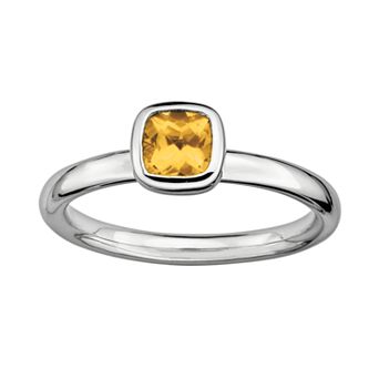 Stacks & Stones Sterling Silver Citrine Stack Ring