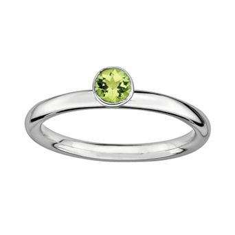 Stacks & Stones Sterling Silver Peridot Stack Ring