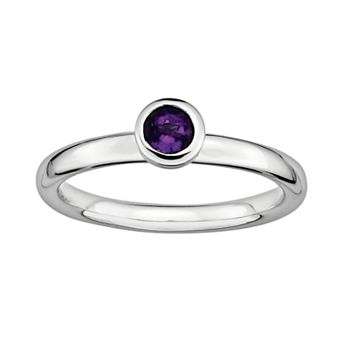 Stacks & Stones Sterling Silver Amethyst Stack Ring