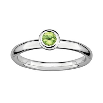 Stacks & Stones Sterling Silver Peridot Stack Ring