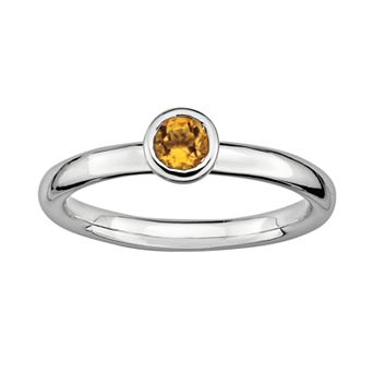 Stacks & Stones Sterling Sterling Silver Citrine Stack Ring
