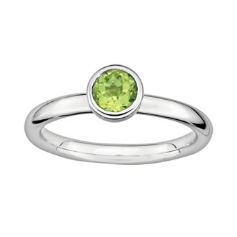 Stacks & Stones Sterling Sterling Silver Peridot Stack Ring
