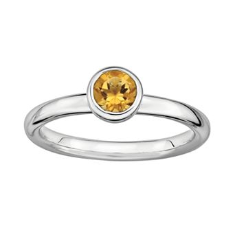 Stacks & Stones Sterling Sterling Silver Citrine Stack Ring