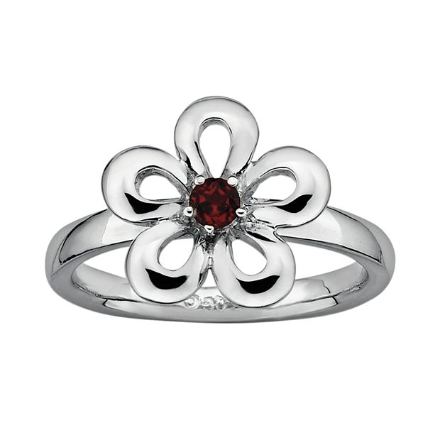 Kohls on sale garnet ring