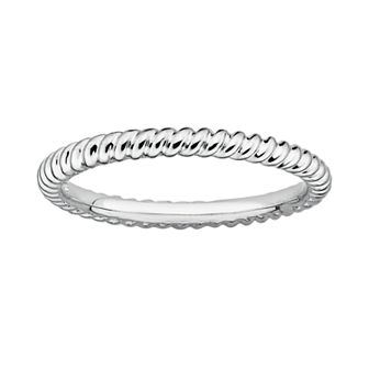 Stacks & Stones Sterling Silver Twist Stack Ring