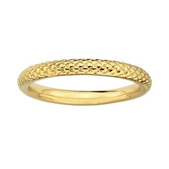 Stacks & Stones 18k Gold Over Silver Cable Stack Ring