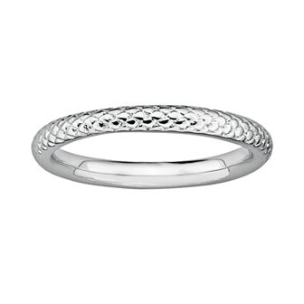Stacks & Stones Sterling Silver Cable Stack Ring