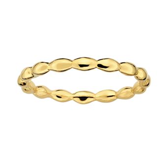 Stacks & Stones 18k Gold Over Silver Rice Stack Ring