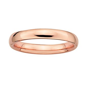 Stacks & Stones 18k Rose Gold Over Silver Stack Ring