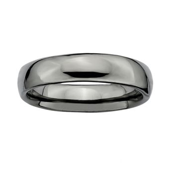 Stacks & Stones Ruthenium-Plated Sterling Silver Stack Ring