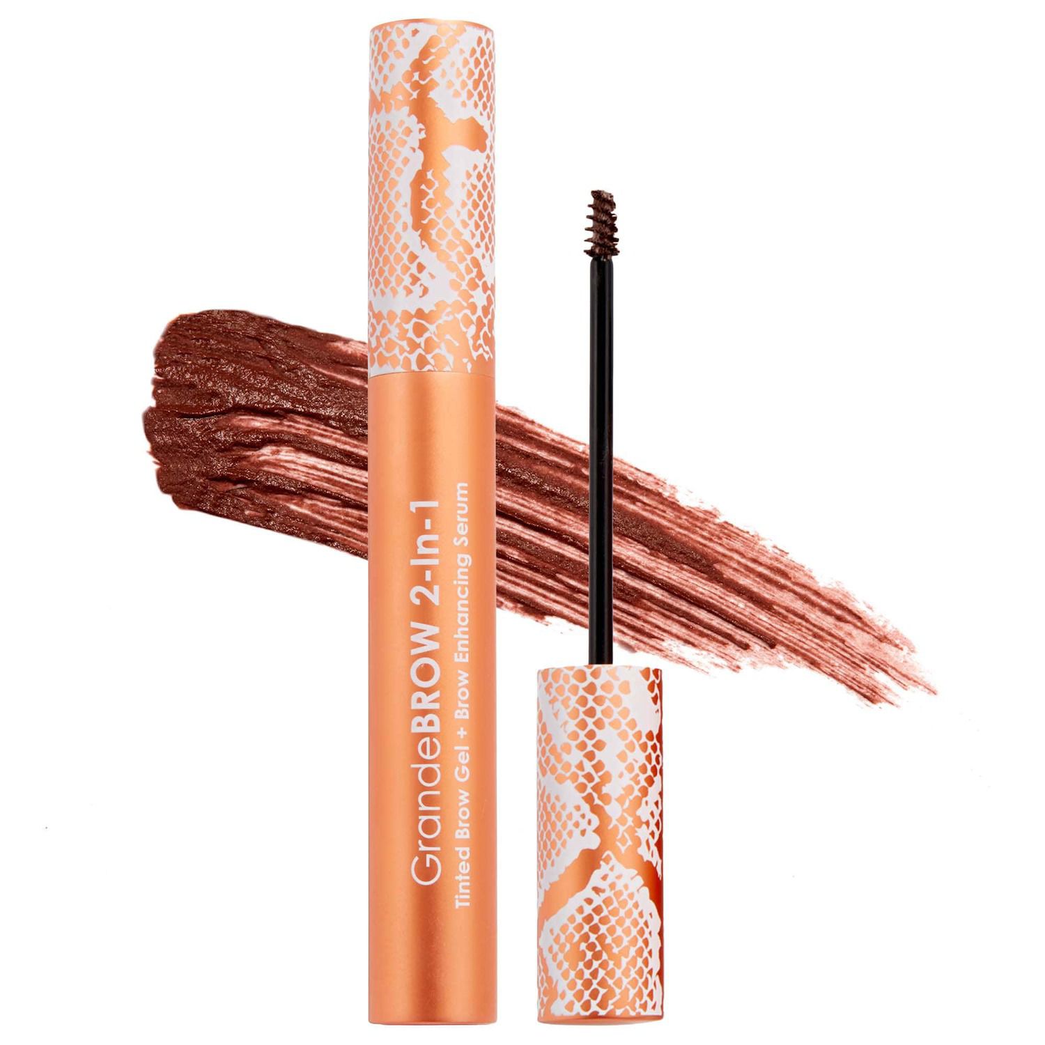 Grande Cosmetics 2-in-1 Tinted Brow Gel and Brow Enhancing Serum - Auburn - 0.12 fl oz - Ulta Beauty