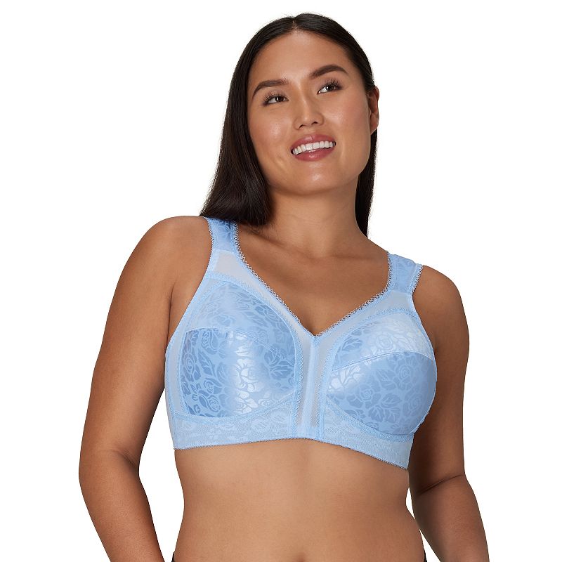Playtex 18 Hour Ultimate Shoulder Comfort Wireless Bra 4693, Women's, Size: 36 D, Zen Blue
