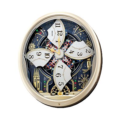 Seiko Melodies in Motion Crystal LED Fireworks Musical Wall Clock - QXM239SRH