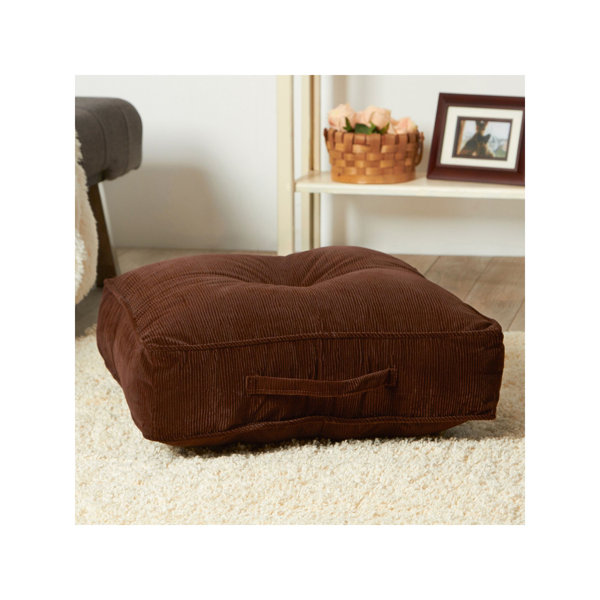Corduroy Floor Cushion, Bitter