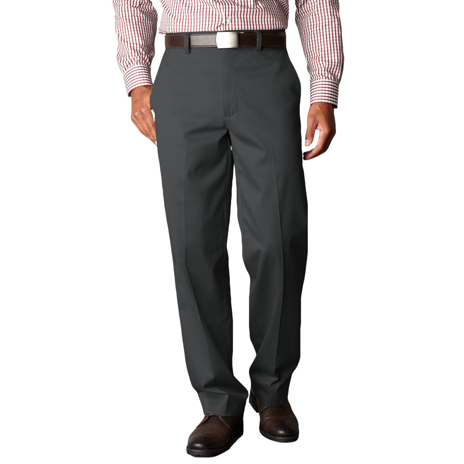 dockers pants relaxed fit flat front