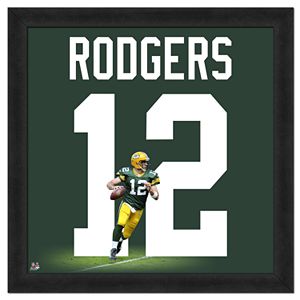 Aaron Rodgers Framed Jersey Photo Wall Art