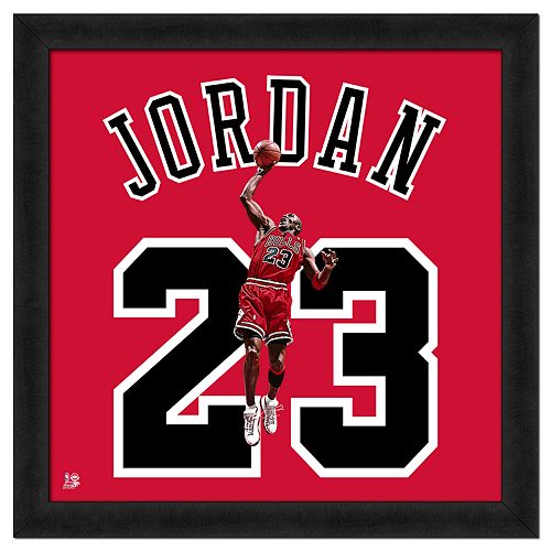 Michael Jordan Framed Jersey Photo