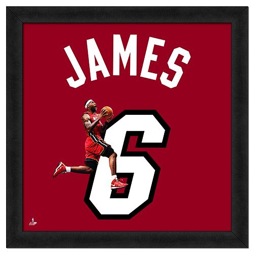 Lebron James Framed Jersey Photo