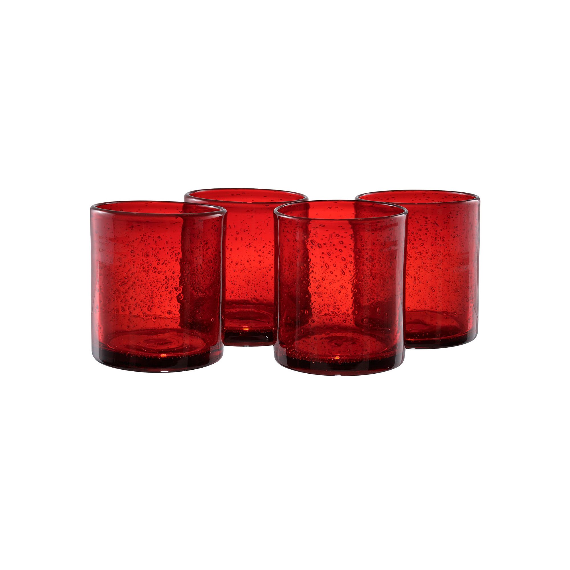 Artland Iris 4-pc. Double Old-Fashioned Glass Set, Red