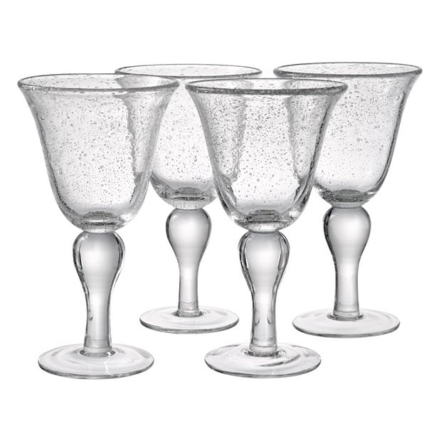 Artland 4-pc. Midnight Black Stemless White Wine Glass Set