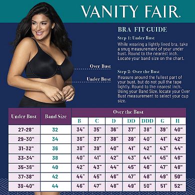 Vanity Fair Lingerie Beauty Back Back Minimizer Bra 76080