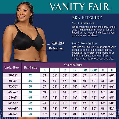 Vanity Fair Lingerie Beauty Back Back Minimizer Bra 76080