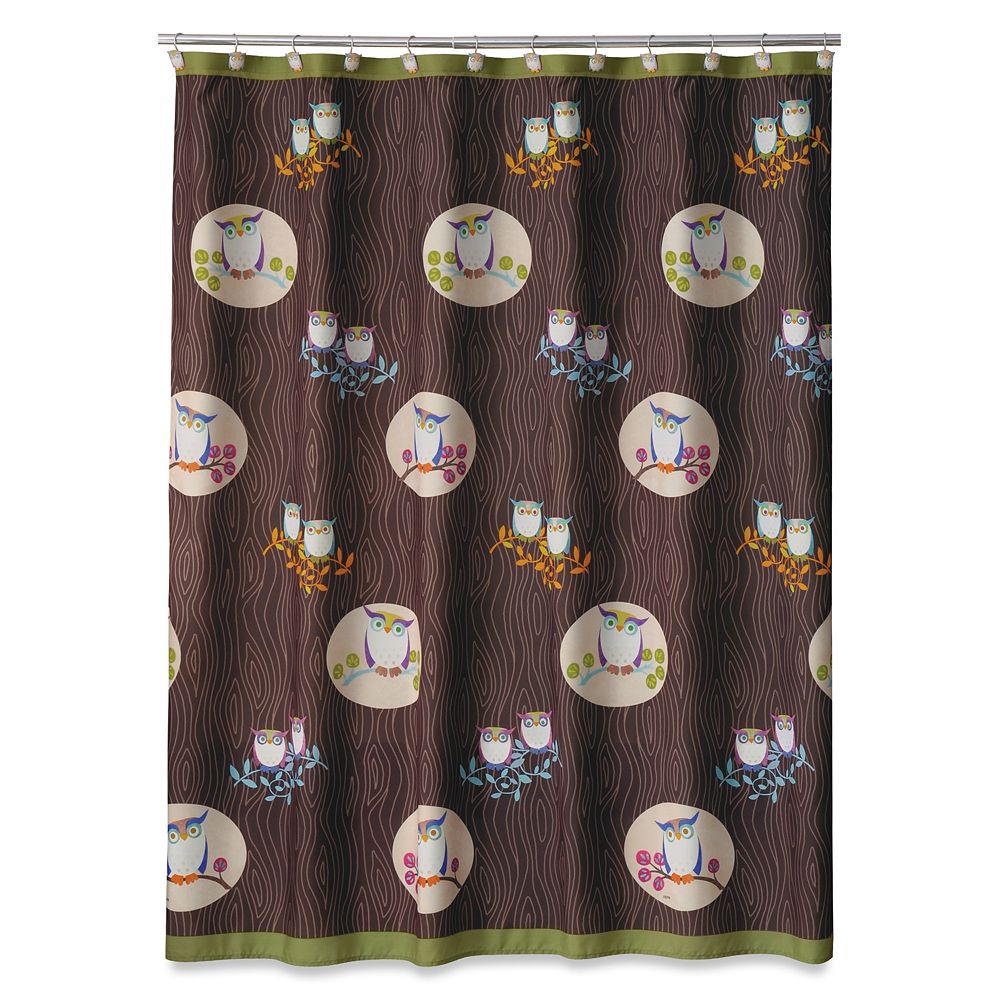 Allure Home Creations Awesome Owls Fabric Shower Curtain Kohl S