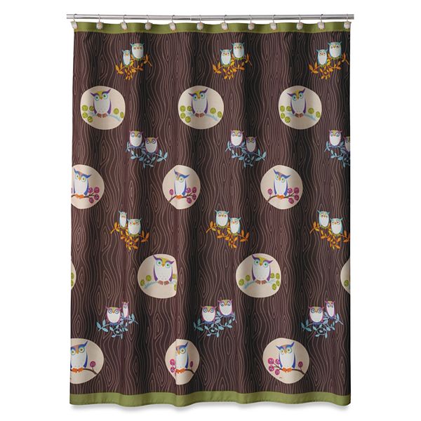 Allure Home Creations Awesome Owls, Pusheen Fabric Shower Curtain