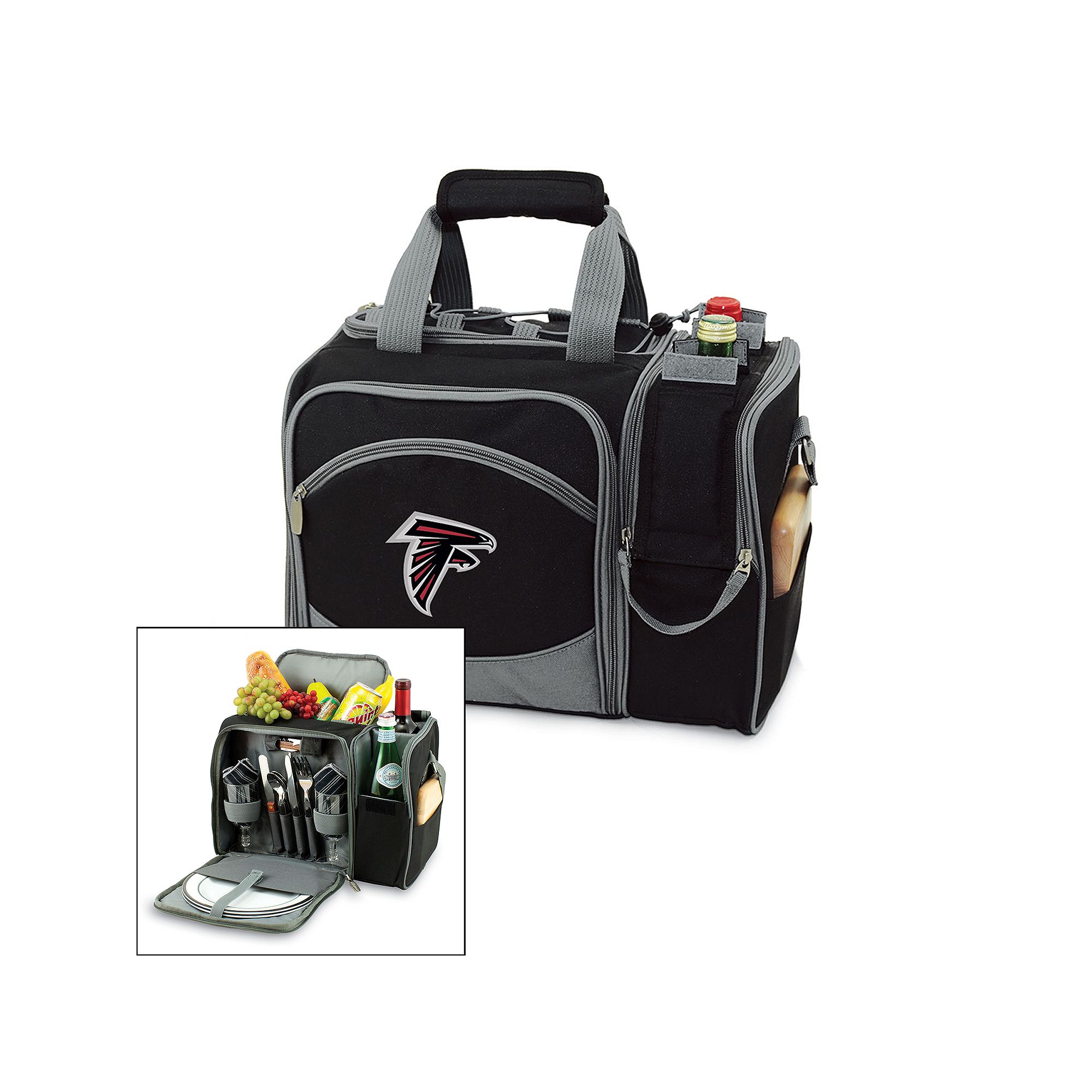Picnic Time Atlanta Falcons Malibu Insulated Picnic Cooler, Black