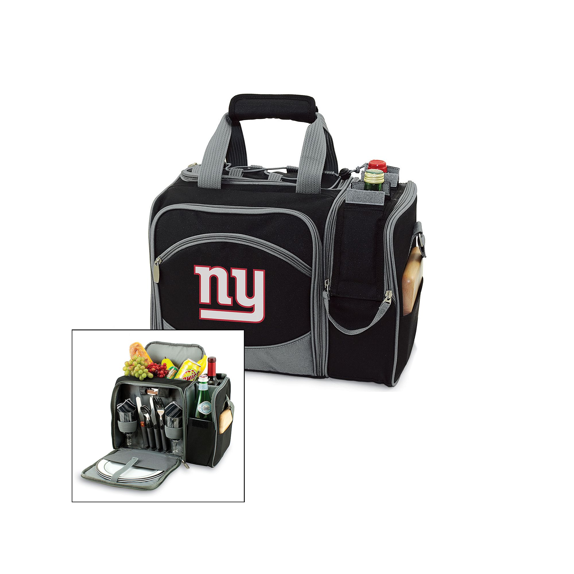 Picnic Time New York Giants Malibu Insulated Picnic Cooler, Black