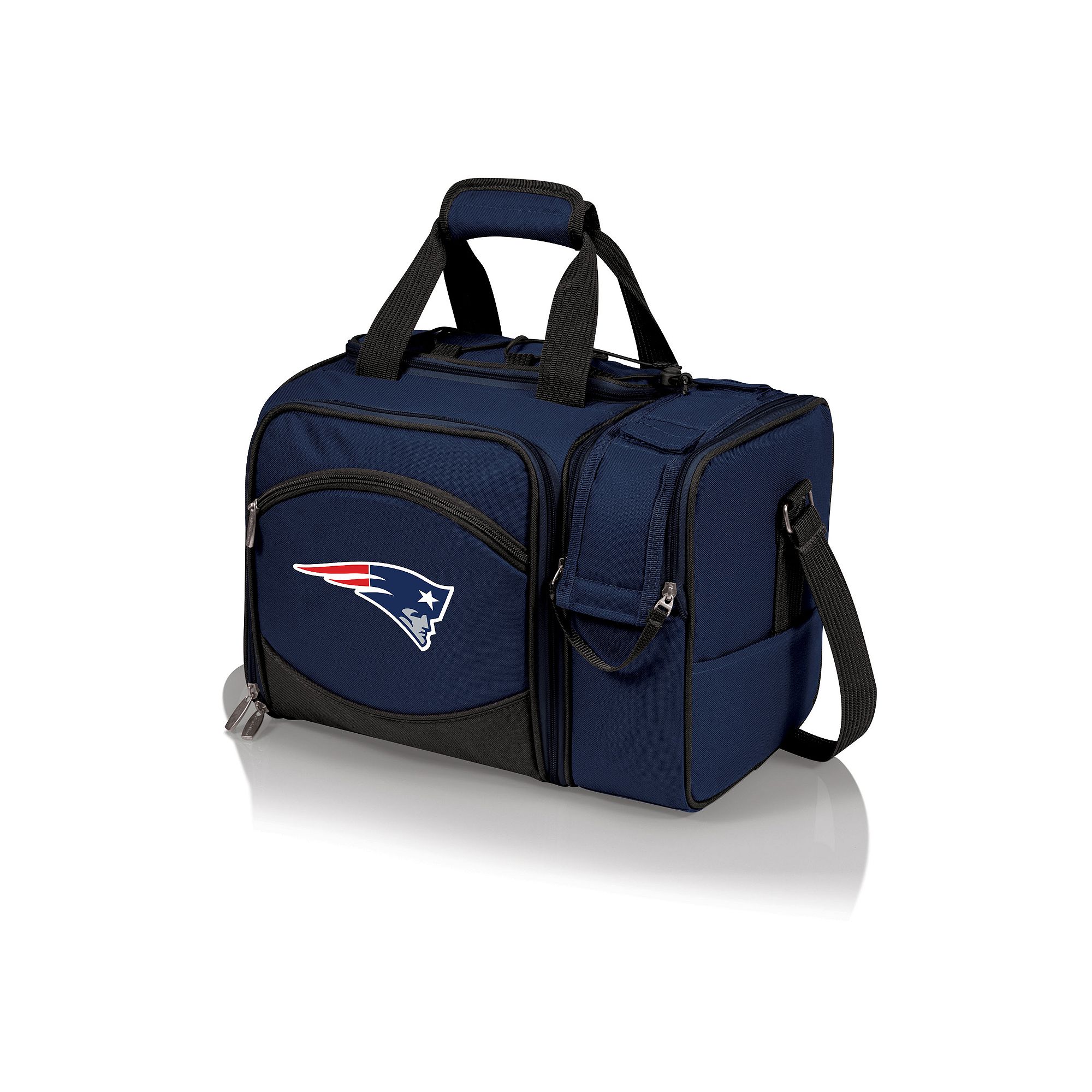 Picnic Time New England Patriots Malibu Insulated Picnic Cooler, Navy Blue