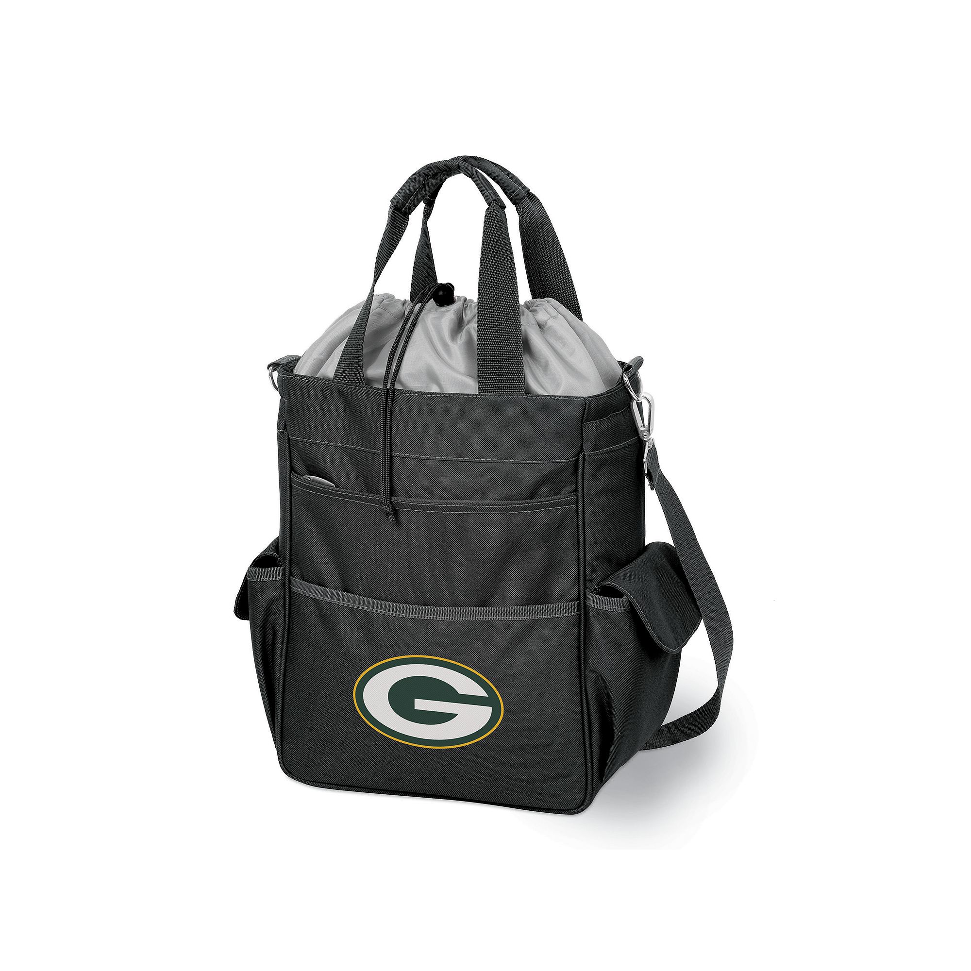 Picnic Time Green Bay Packers Activo Insulated Lunch Cooler, Black