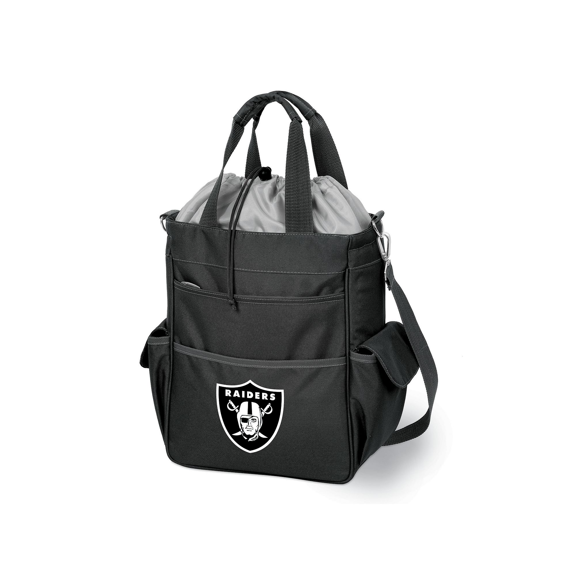 Picnic Time Oakland Raiders Activo Insulated Lunch Cooler, Black